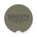Bunker714 Soapstone Car Coaster — Outdoor Division Est. 2026 Drink Holder