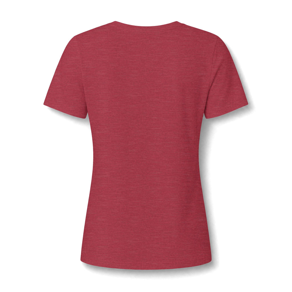 Camping Heartbeat Jogging V-Neck Tee — "Jogging" Fitness Shirt for Women