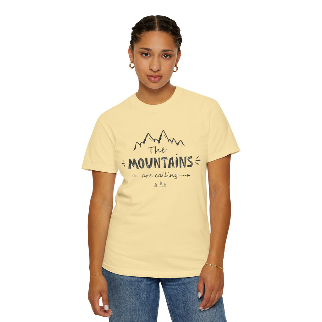 Mountains Are Calling T‑Shirt — Outdoor Adventure Graphic Tee