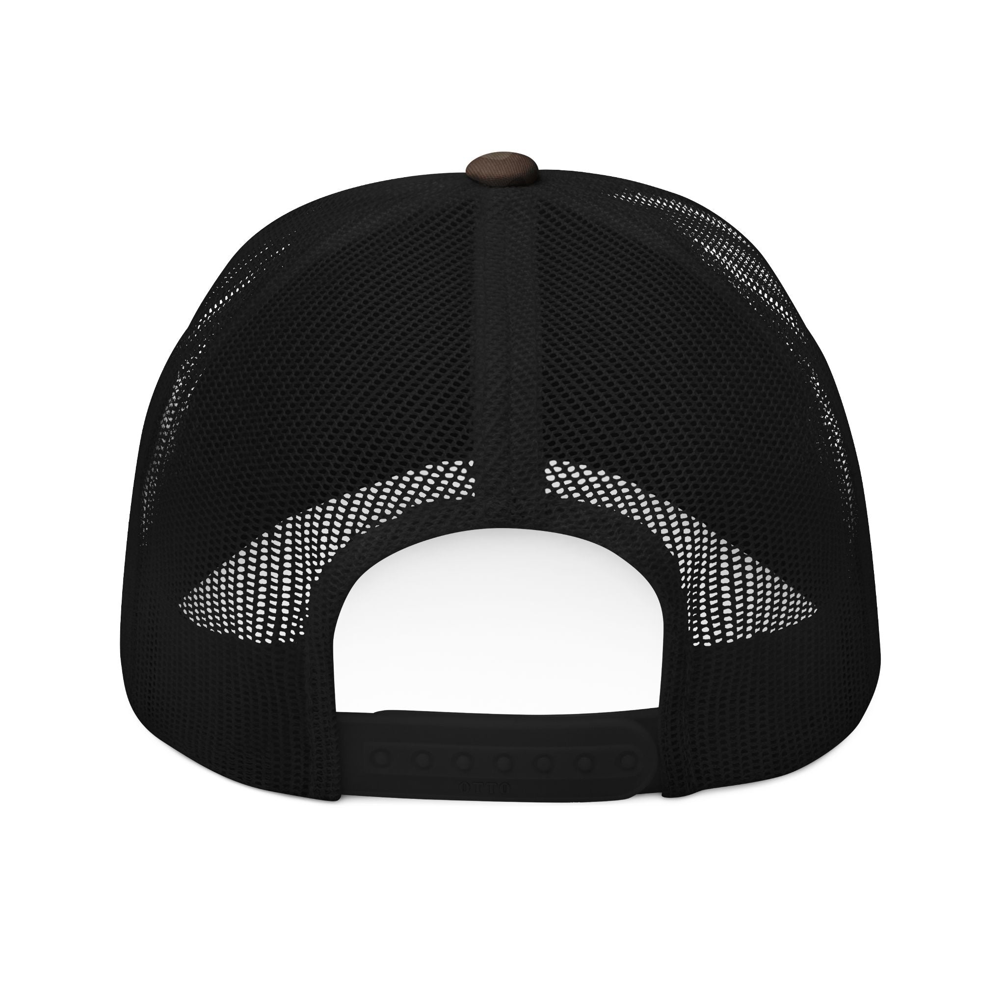 Embroidered Camo Trucker Hat – BUNKER714 Rustic Patch Cap
