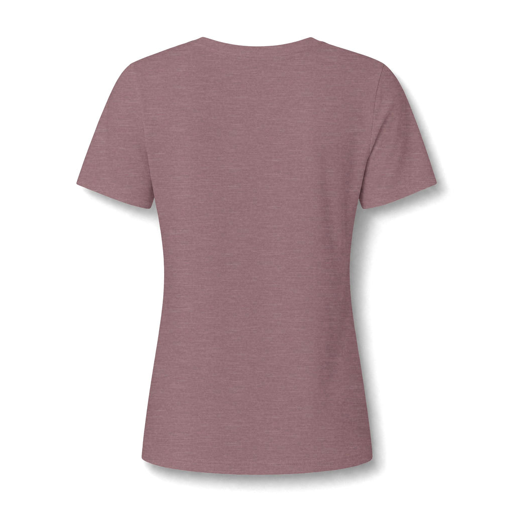 Camping Heartbeat Jogging V-Neck Tee — "Jogging" Fitness Shirt for Women