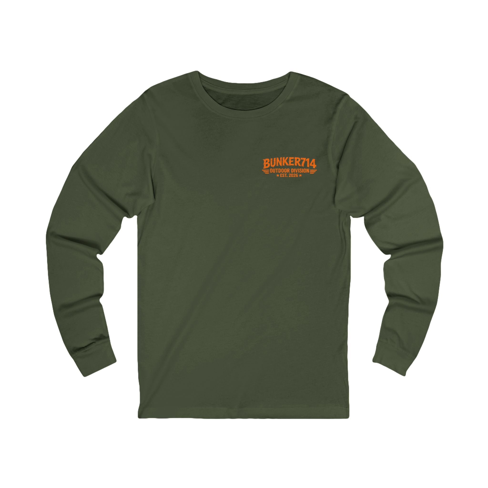 BUNKER714 “Not All Who Wander Are Lost” Bigfoot Camping Long Sleeve T-Shirt