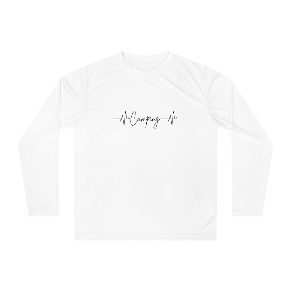 Camping Heartbeat UPF 30+ Hiking Performance Long Sleeve Shirt