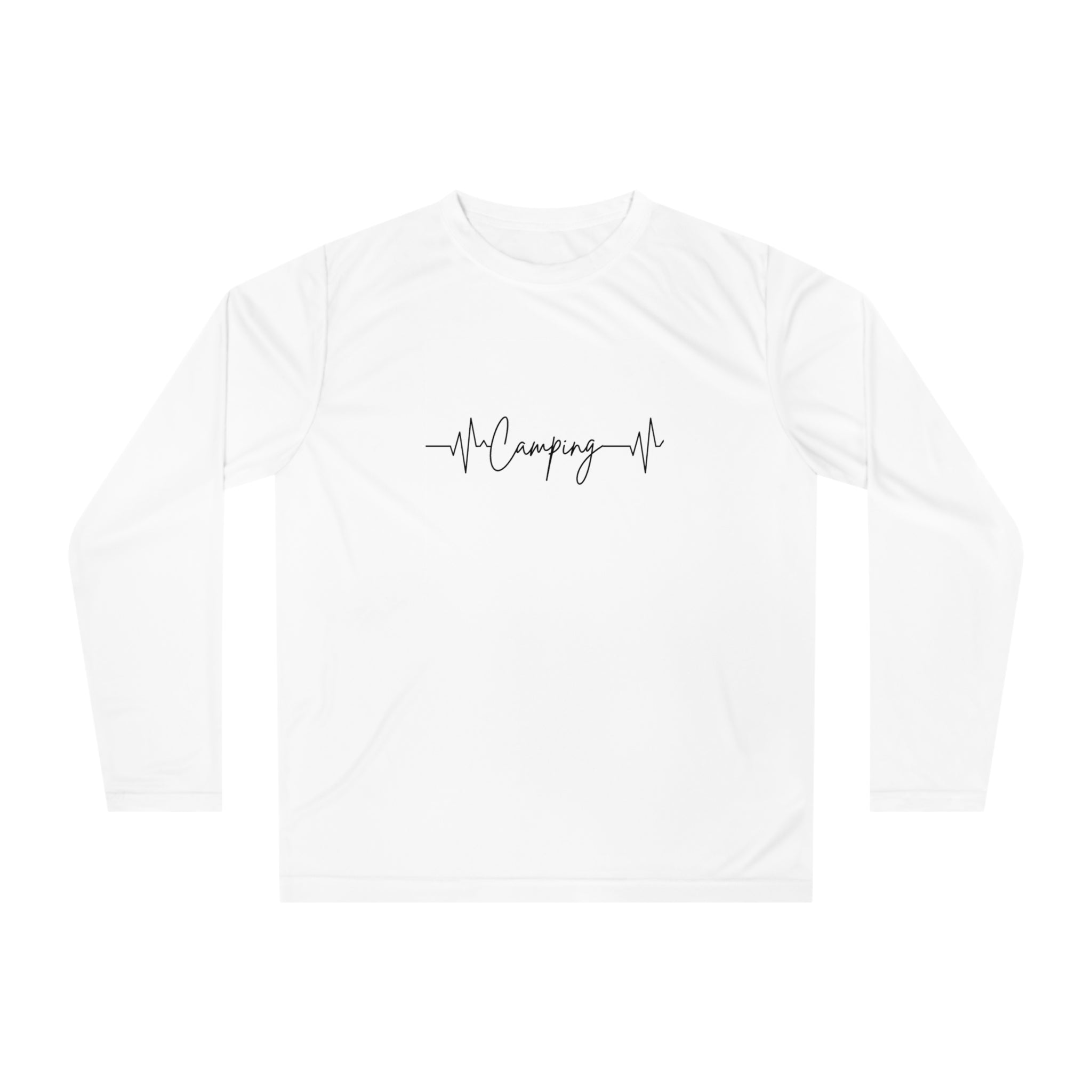 Camping Heartbeat UPF 30+ Hiking Performance Long Sleeve Shirt