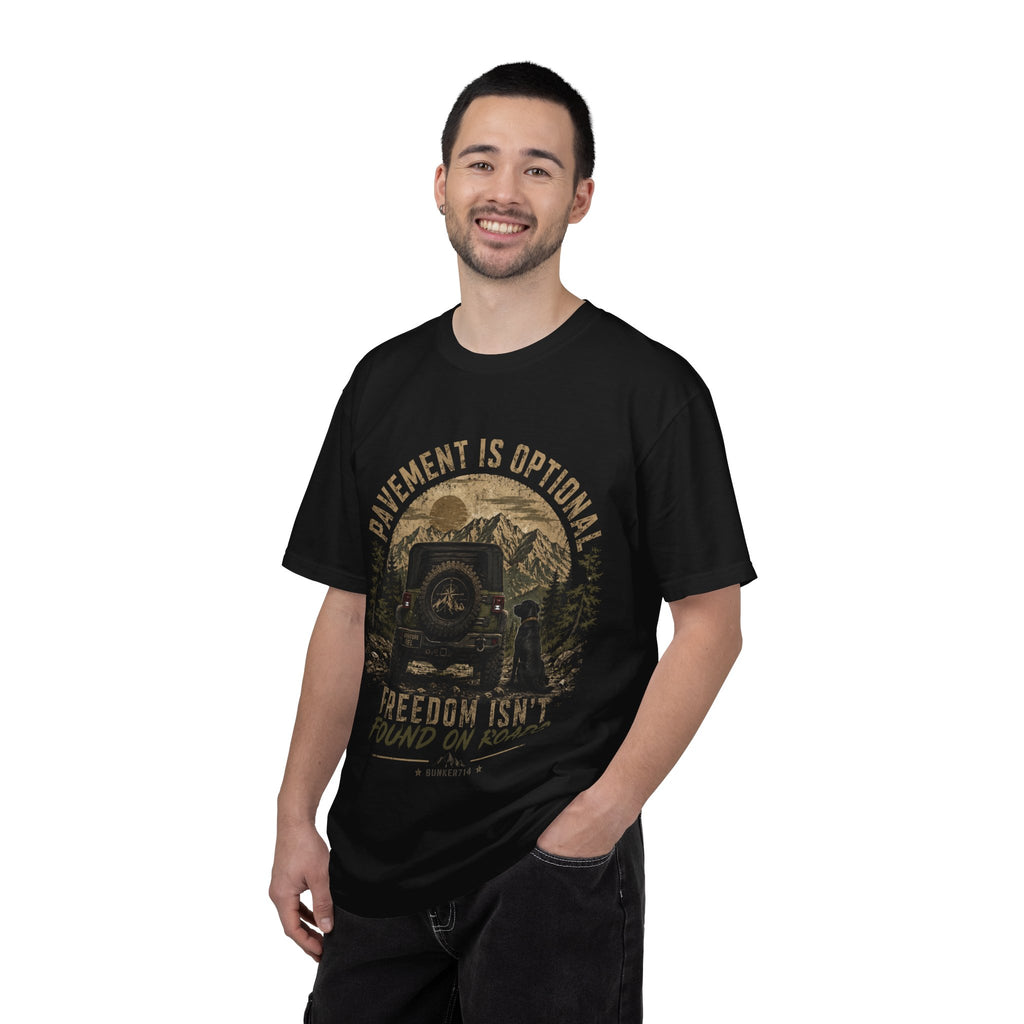 Pavement Is Optional Outdoor Adventure T-Shirt | Bunker714