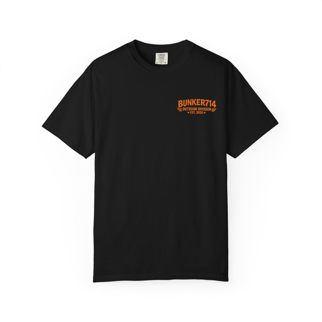 BUNKER714 “Not All Who Wander Are Lost” Bigfoot Camping T-Shirt