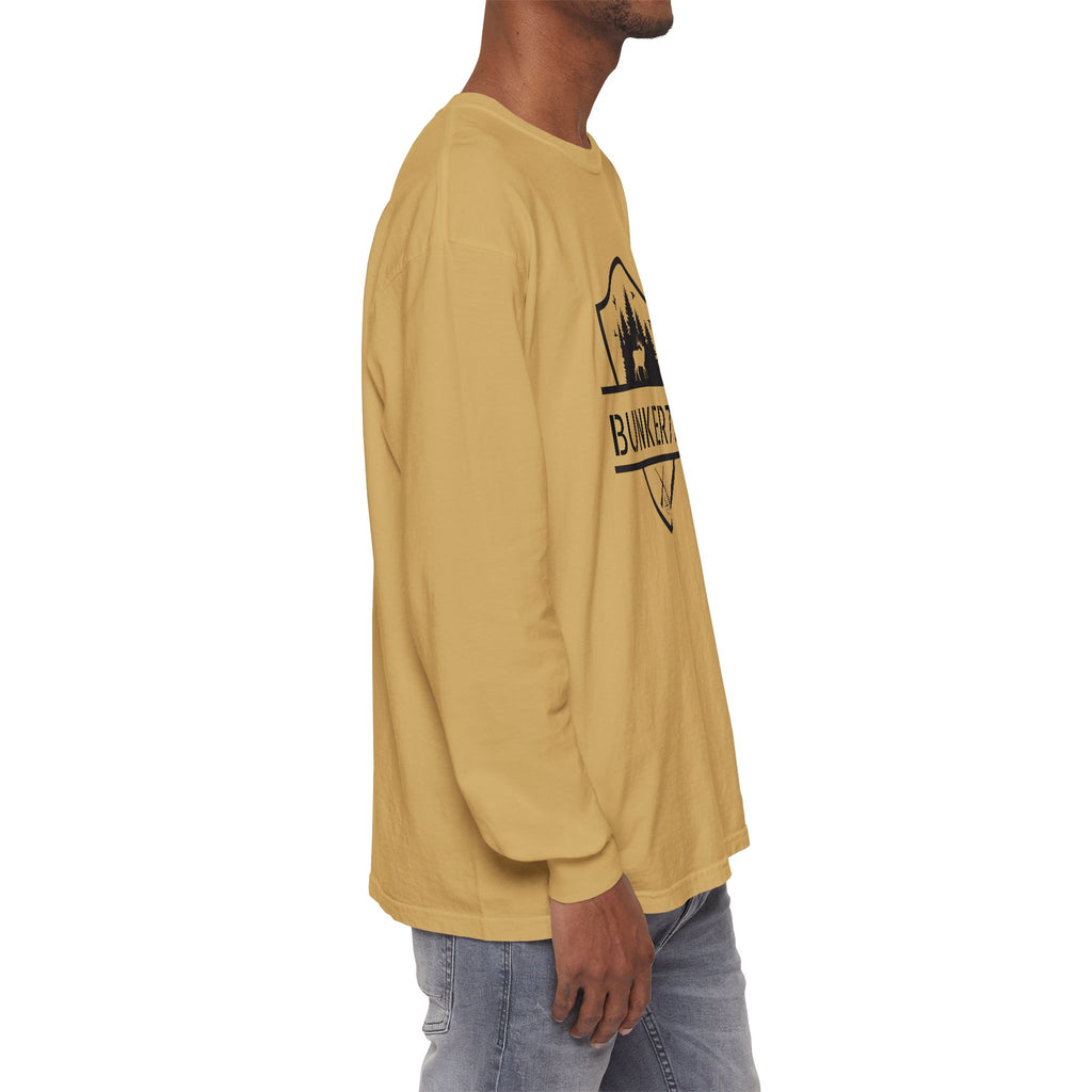 Bunker714 Shield Long-Sleeve Tee — Outdoor Logo Shirt