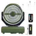 20000mAh Rechargeable Oscillating Camping Fan