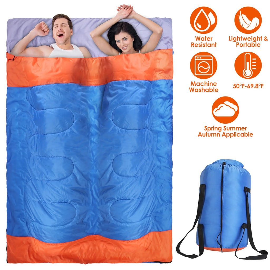 2 People Sleeping Bag for Adult Kids Lightweight