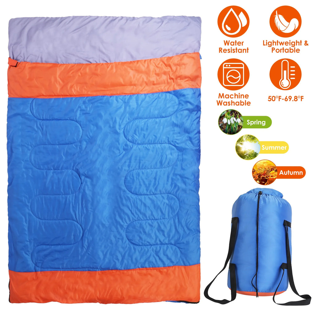2 People Sleeping Bag for Adult Kids Lightweight