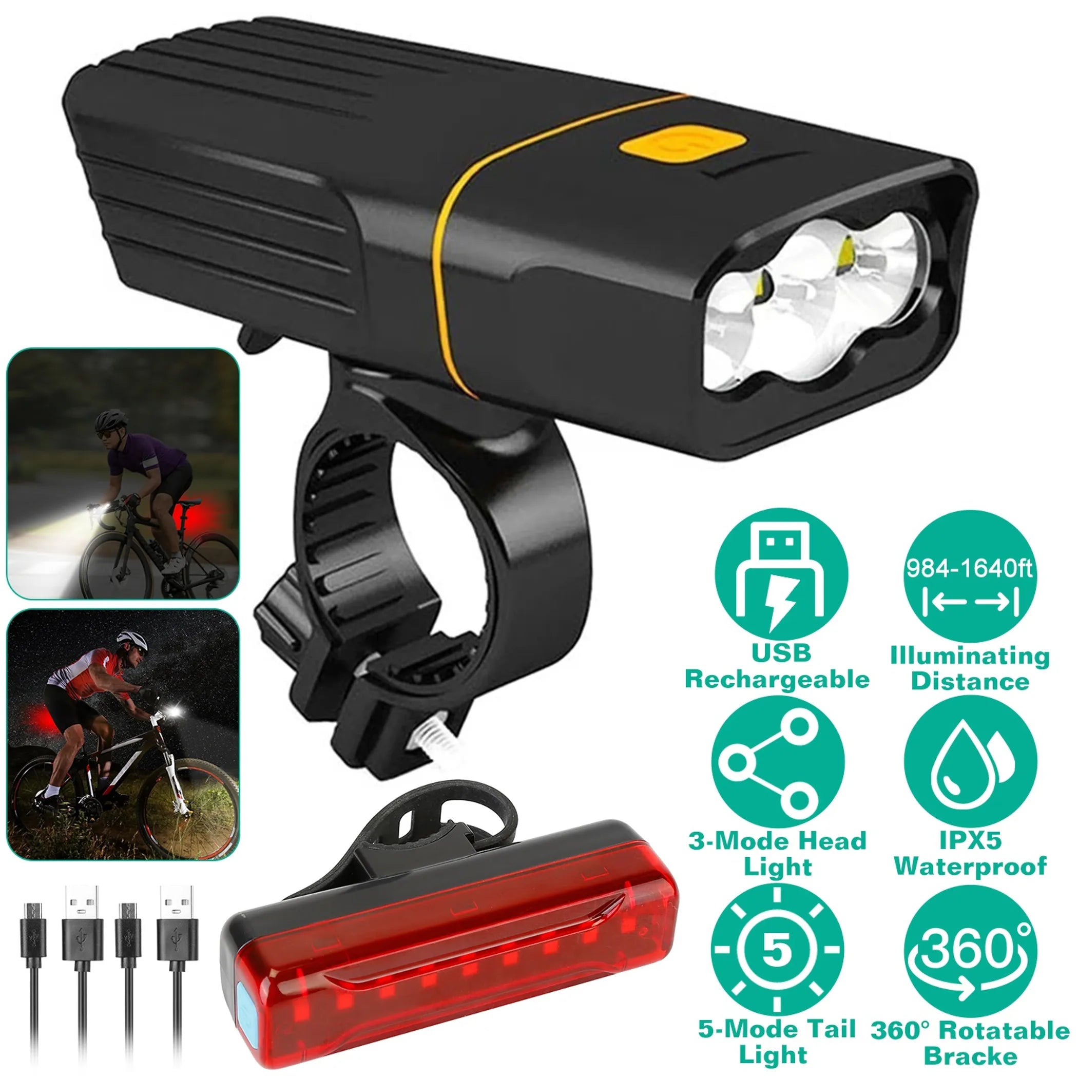 Super Bright Bike Light Set