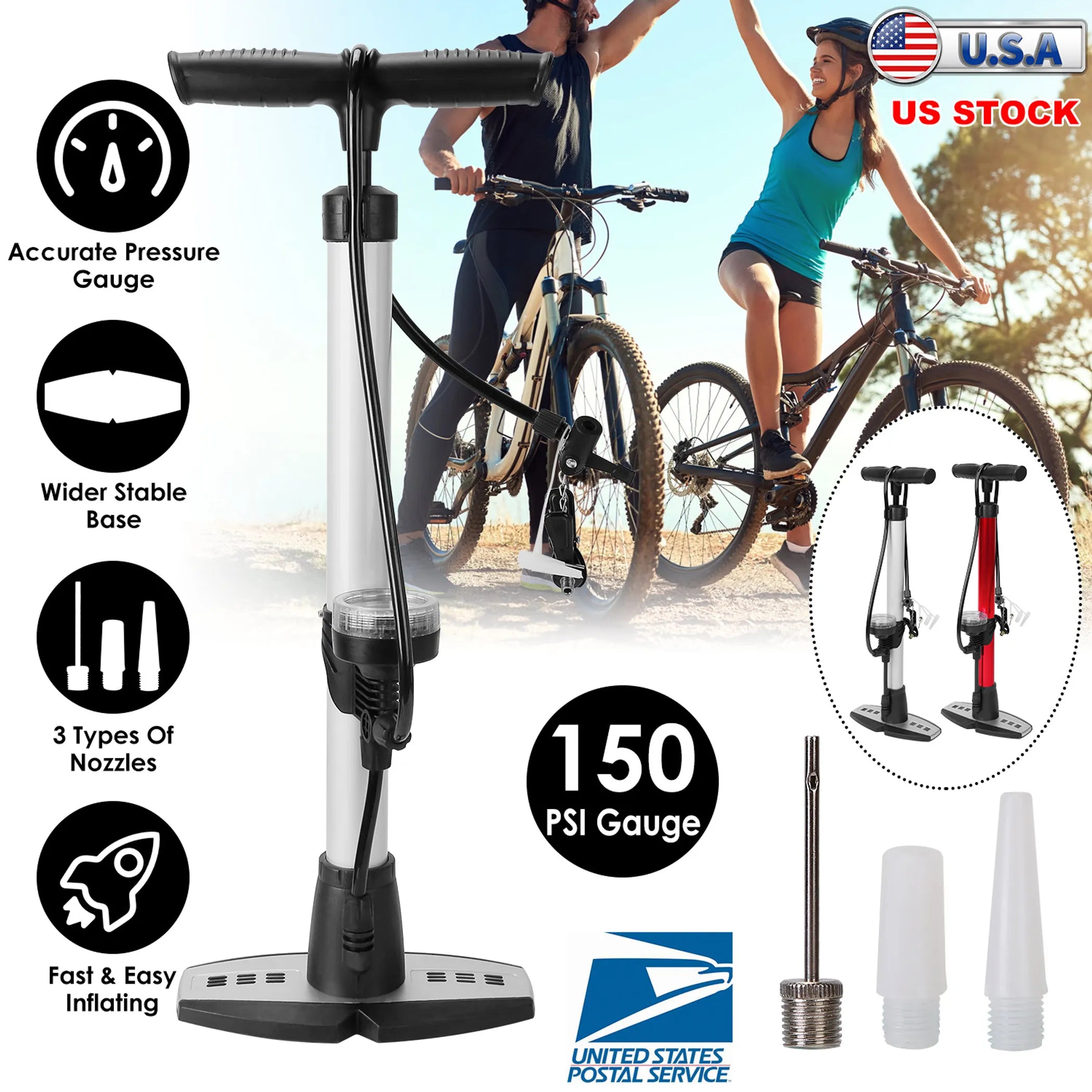 Mini Bike Pump Hand Air Floor Standing Pump