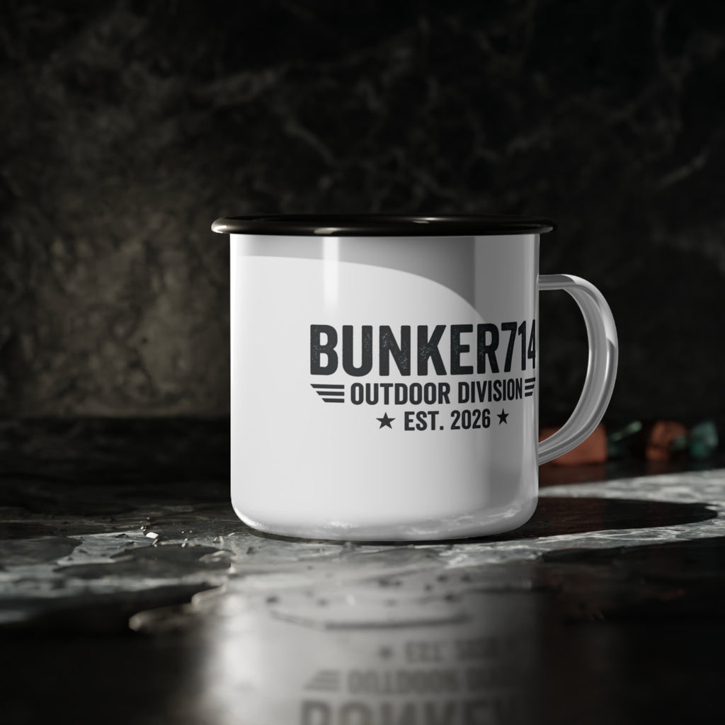 Bunker714 Outdoor Division Est. 2026 Retro Camping Mug