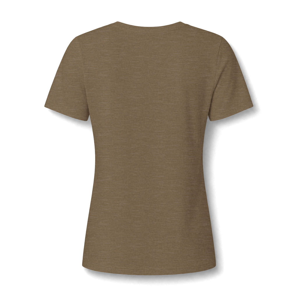 Camping Heartbeat Jogging V-Neck Tee — "Jogging" Fitness Shirt for Women
