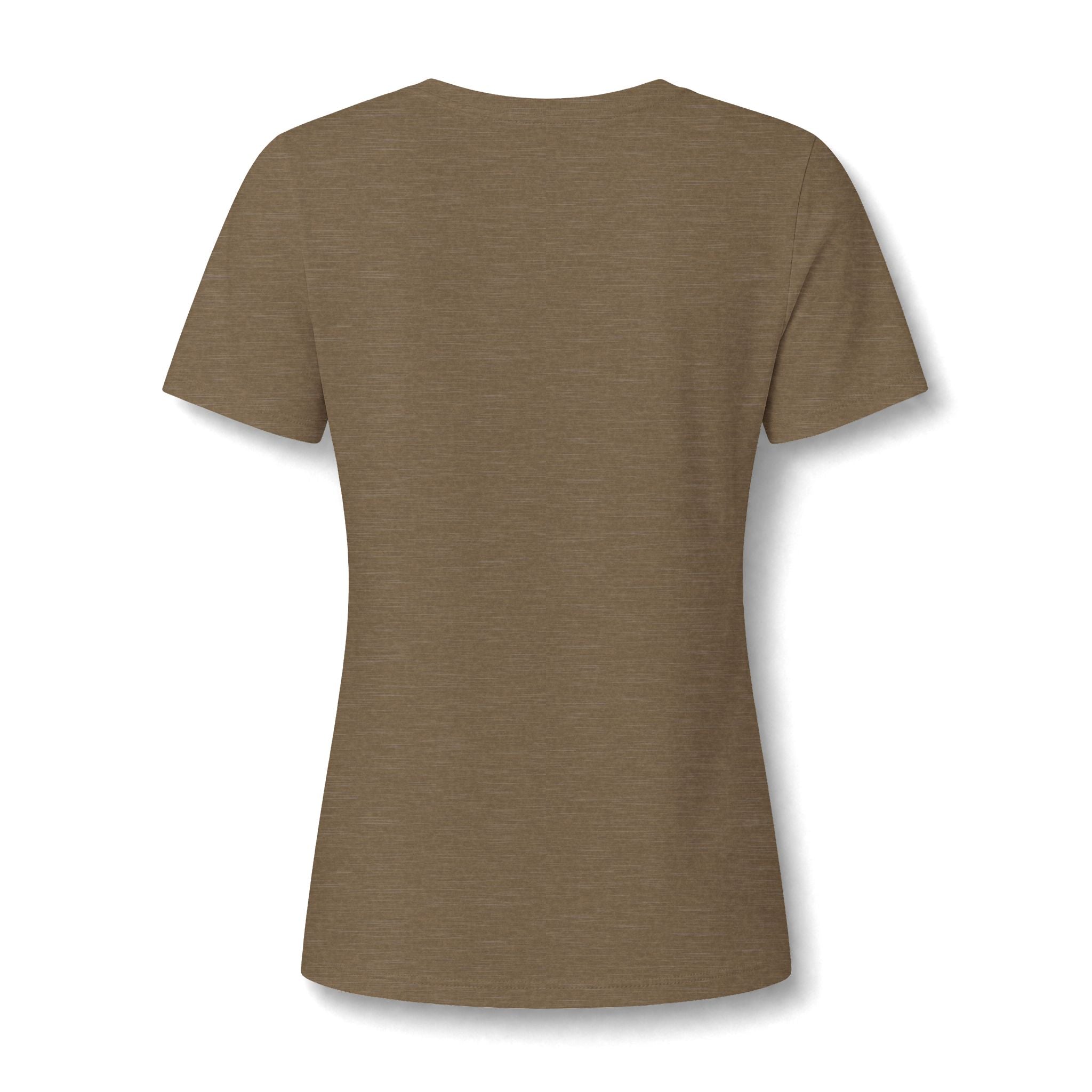 Camping Heartbeat Jogging V-Neck Tee — "Jogging" Fitness Shirt for Women