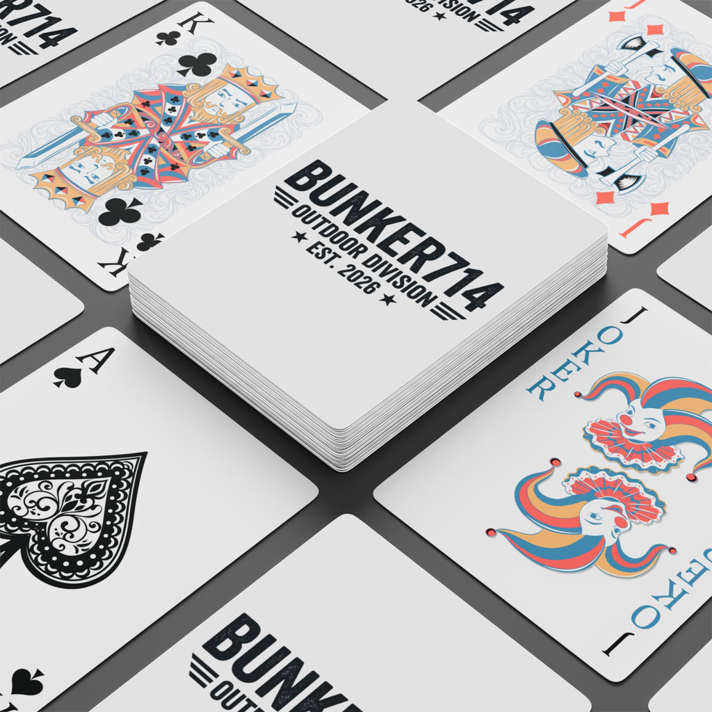 Bunker714 Outdoor Division Playing Cards — Custom Ace Spade Deck