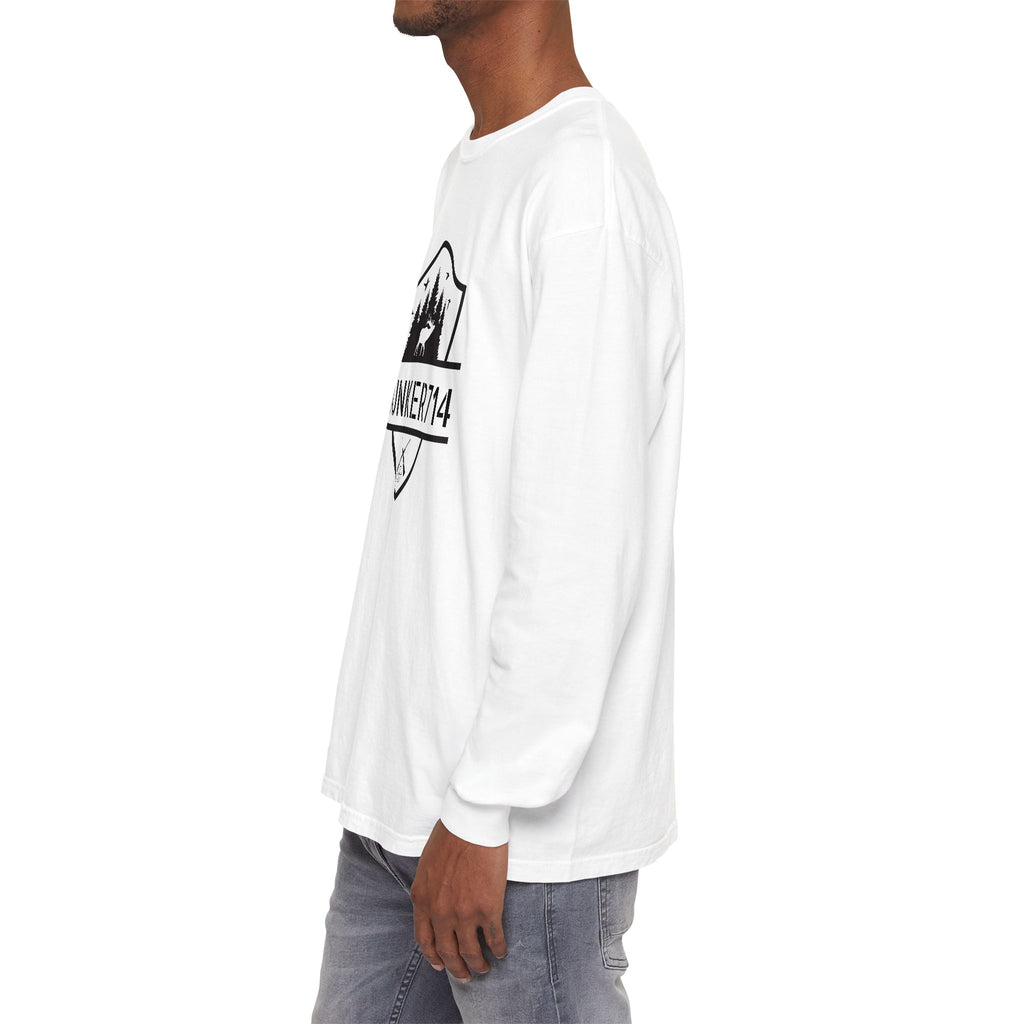 Bunker714 Shield Long-Sleeve Tee — Outdoor Logo Shirt