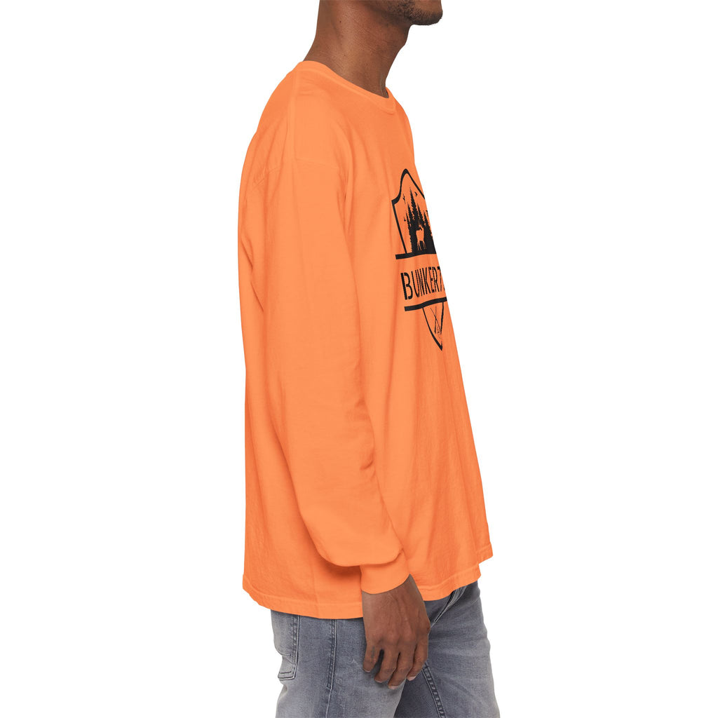 Bunker714 Shield Long-Sleeve Tee — Outdoor Logo Shirt
