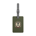 Military Veteran Olive Green Luggage Tag – 'Veteran' Emblem Rectangle