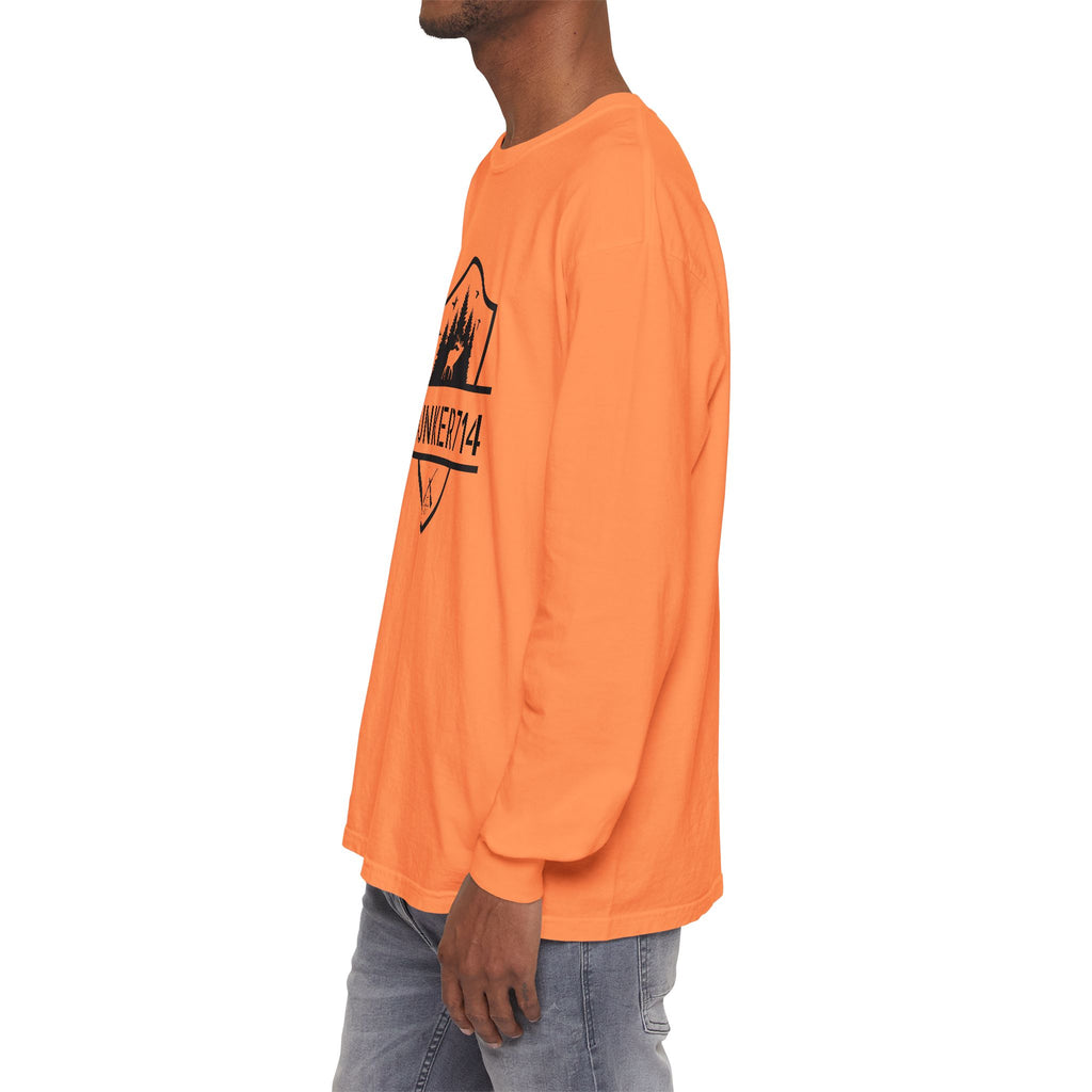 Bunker714 Shield Long-Sleeve Tee — Outdoor Logo Shirt