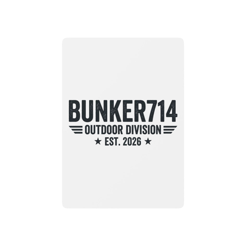 Bunker714 Outdoor Division Playing Cards — Custom Ace Spade Deck