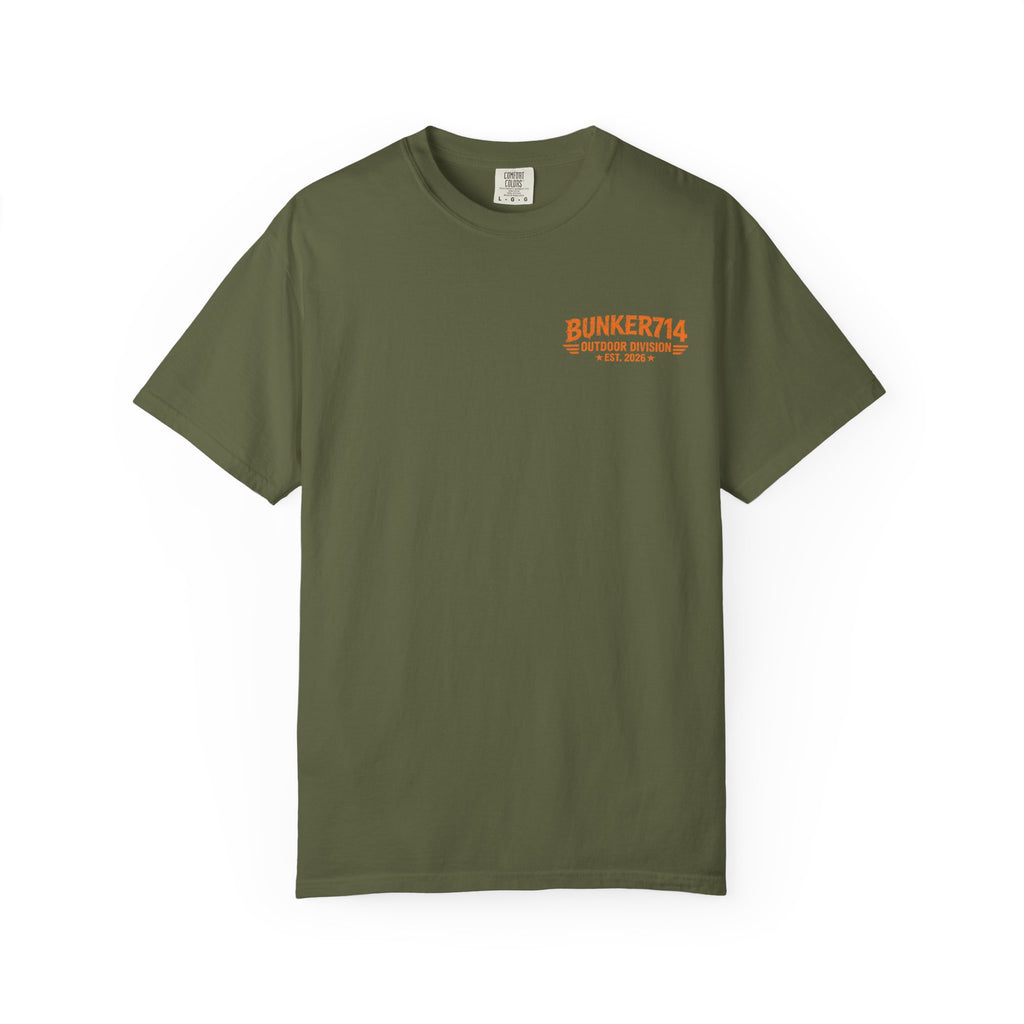 BUNKER714 “Not All Who Wander Are Lost” Bigfoot Camping T-Shirt