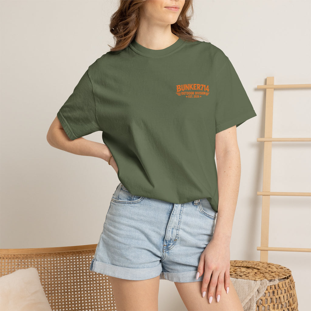 BUNKER714 “Not All Who Wander Are Lost” Bigfoot Camping T-Shirt