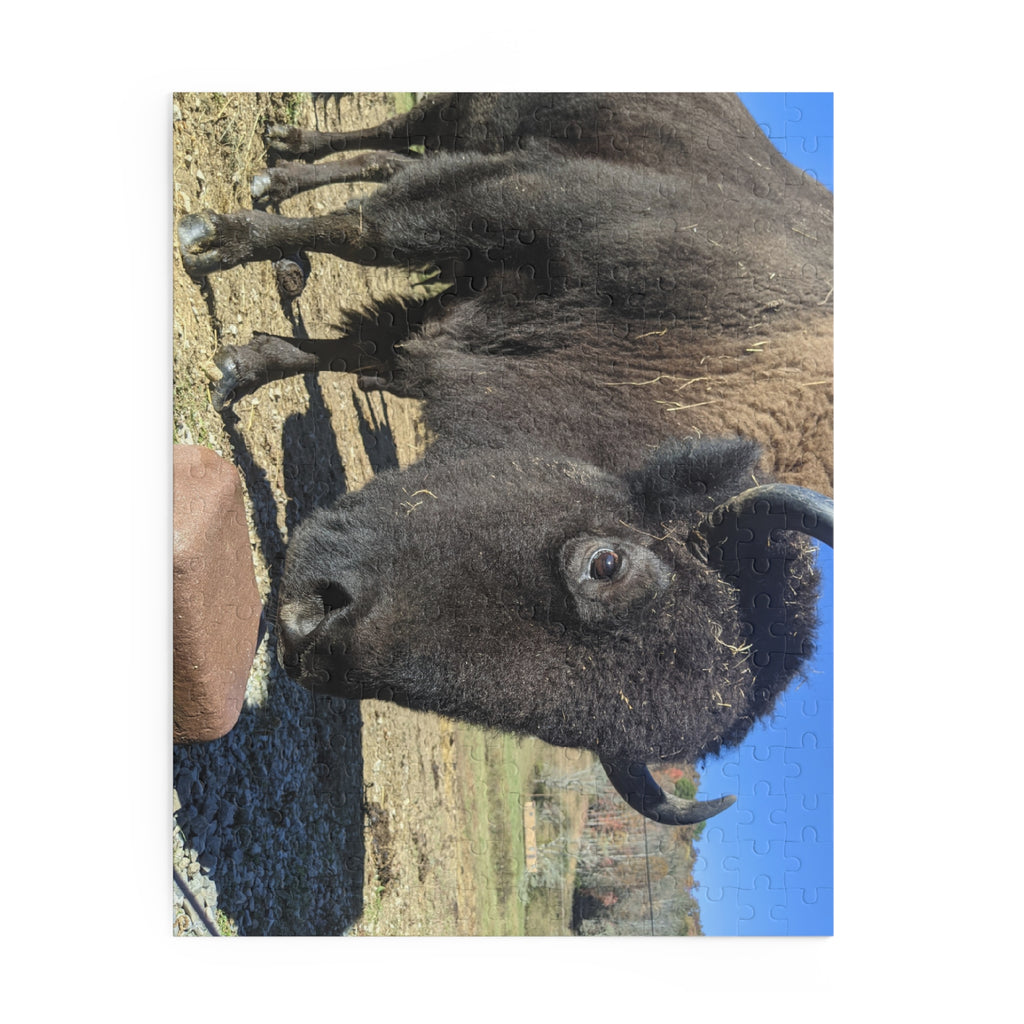 The Brown Farm Bison Scenic Jigsaw Puzzle