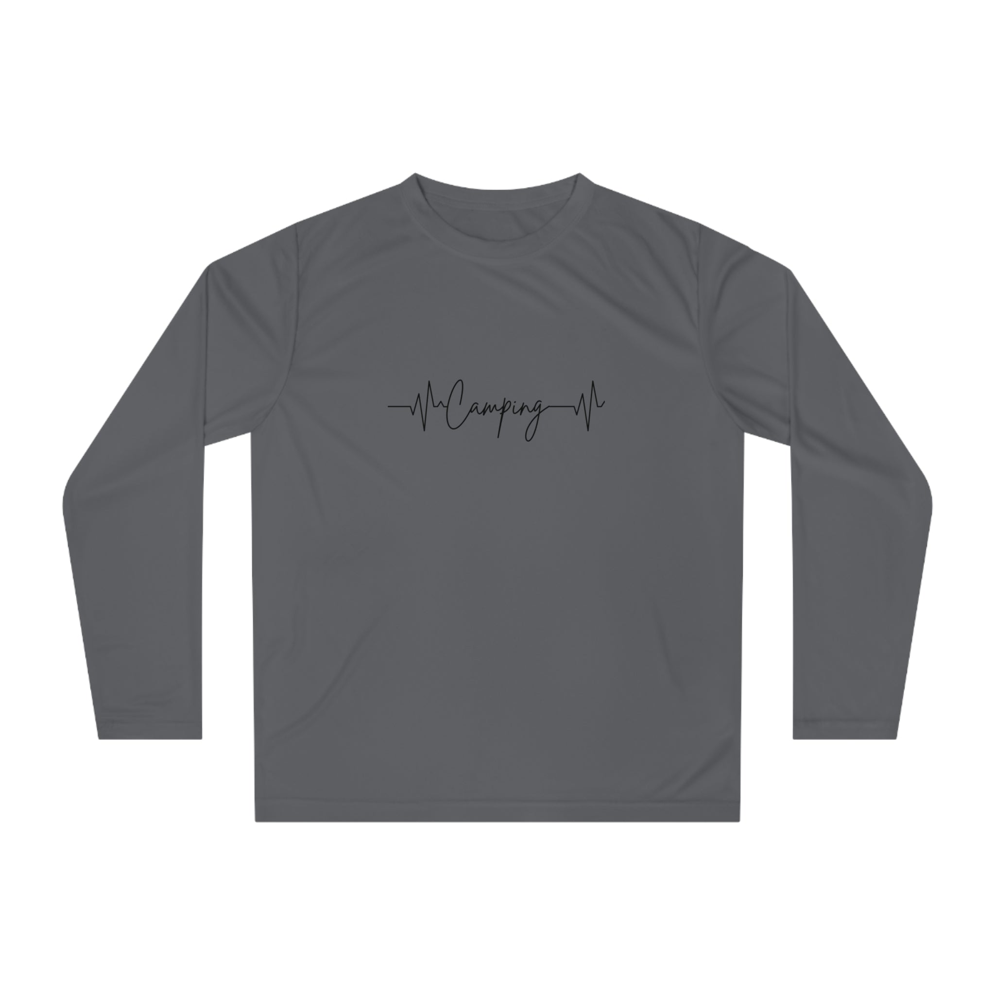 Camping Heartbeat UPF 30+ Hiking Performance Long Sleeve Shirt