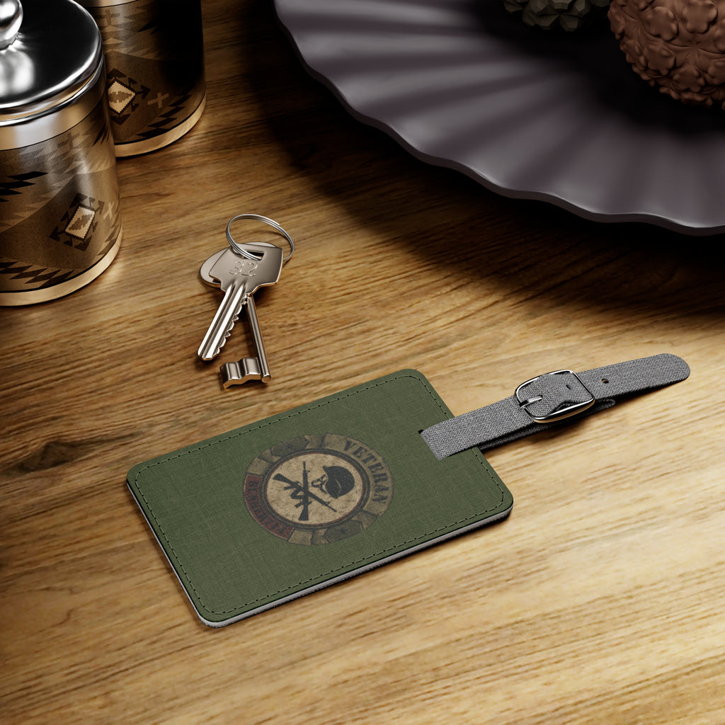 BUNKER714 Veteran Heritage Luggage Tag | Rugged Travel Bag Identifier