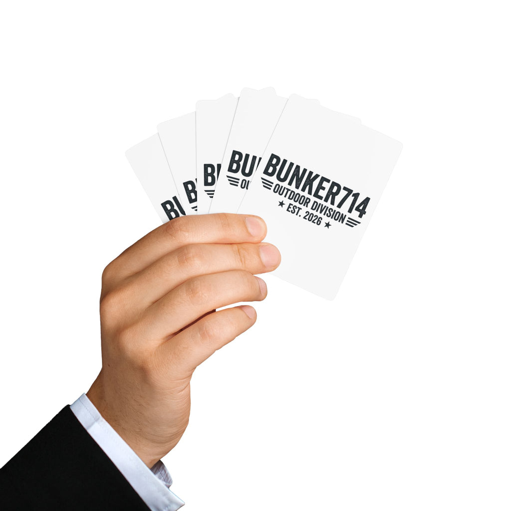 Bunker714 Outdoor Division Playing Cards — Custom Ace Spade Deck