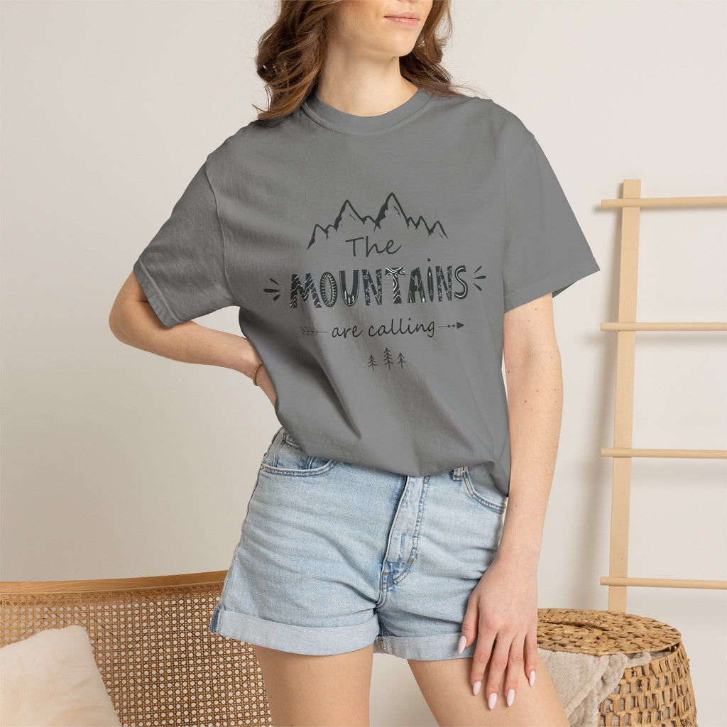 Mountains Are Calling T‑Shirt — Outdoor Adventure Graphic Tee
