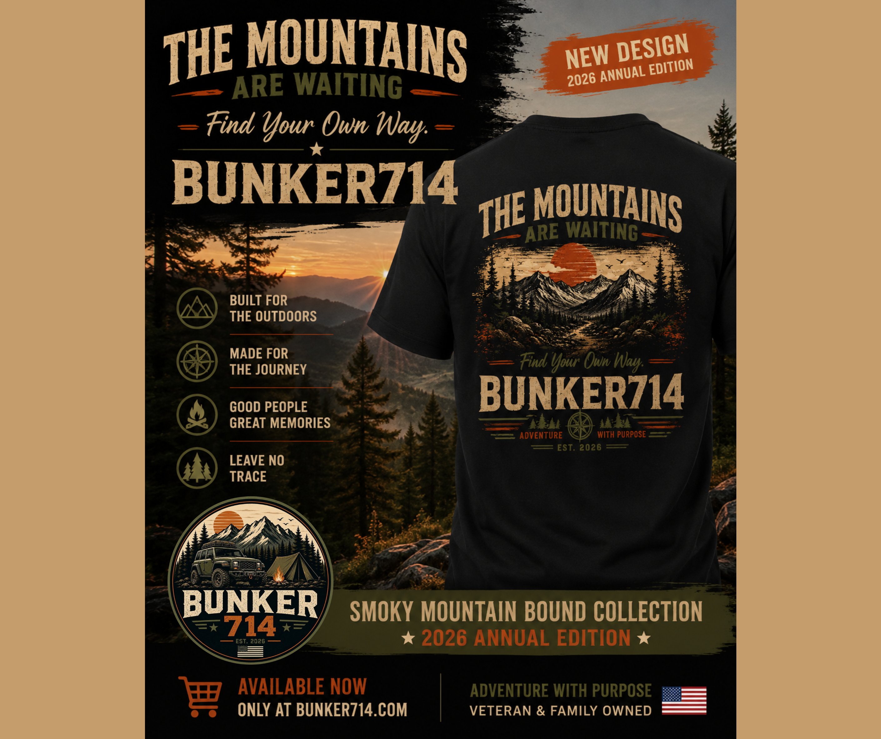 BUNKER714 "The Mountains Are Waiting" | Smoky Mountain Bound 2026